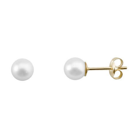 Pendientes perla cultivada 5-5,5mm oro 18Kts. RG Ref; 3922-P-A-PE